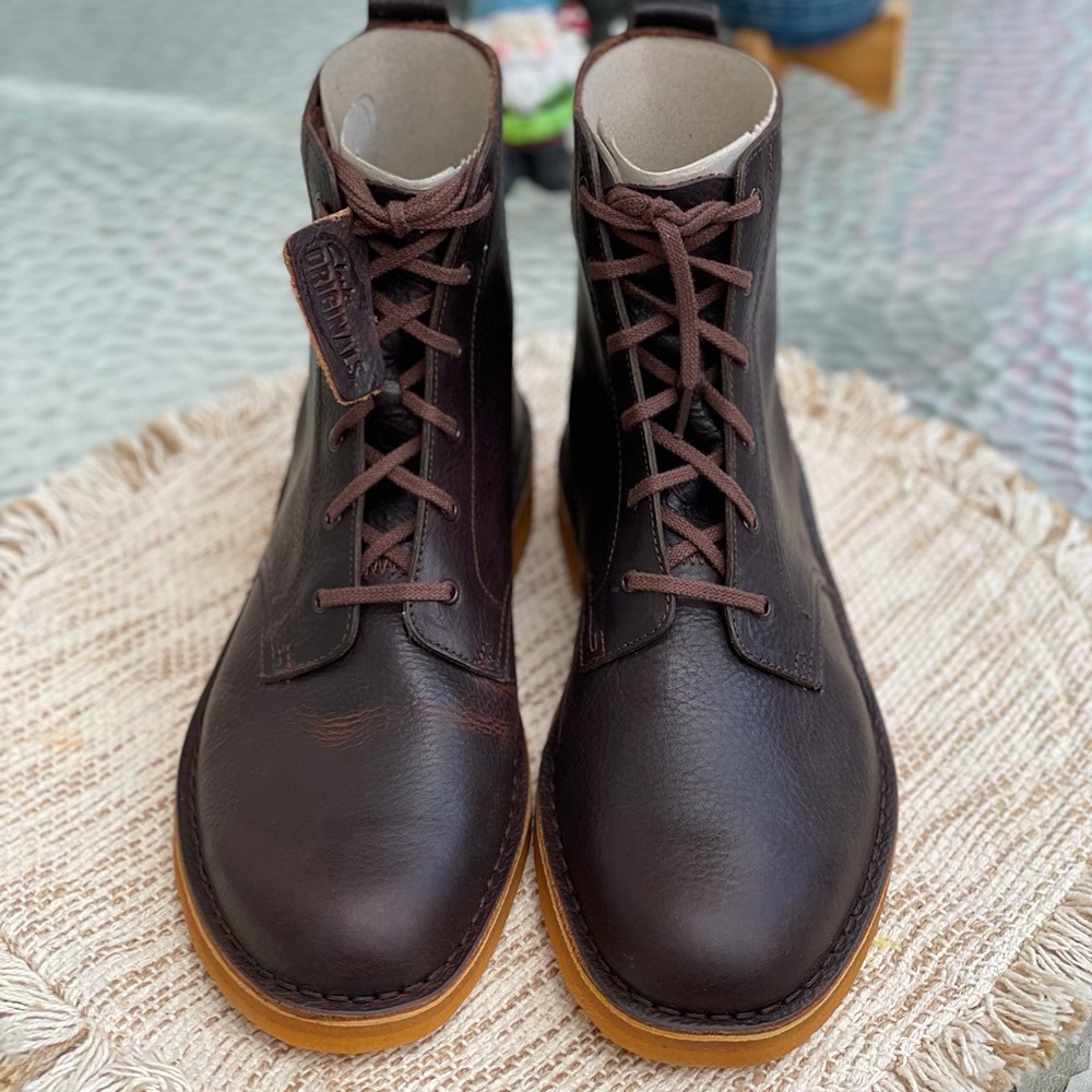 CLARKS Desert Mali Boots RUST Leather Men’s 10M New